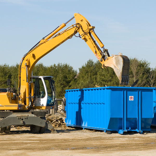 are there any restrictions on where a residential dumpster can be placed in Illini IL